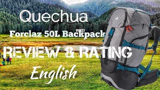 Quechua Forclaz 50L backpack | Review & Rating | English