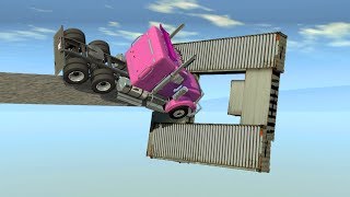 Beamng drive - Improbable Truck Stunts