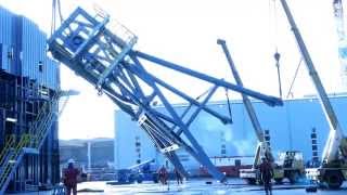 Bentec Euro Rig – Hydraulic Mast Erection Европейские буровые установки