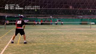 ★ソフトテニス　高校近畿インドア2015　男子　個人戦　準決勝　池田・岩本（上宮高校）ー溝端・金子（高田商業高校）