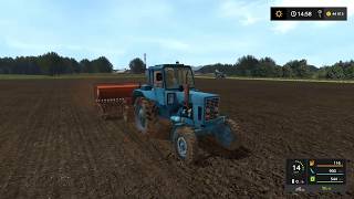 Farming Simulator 2017.ООО "ЧЕРНОВСКОЕ". Трактор Беларус МТЗ-80.  Сеялка СЗП.