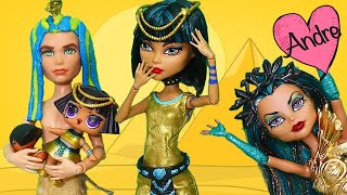 La familia LOL Pharaoh Babe y la visita de la tía | Muñecas y juguetes con Andre