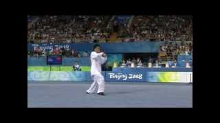 Wushu: China. Beijing. Olympic Games-2008. Taijiquan from Wu Yanan. [gunfuvideo]
