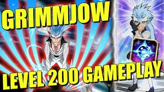 Bleach Brave Souls NEW GRIMMJOW LEVEL 200 RELEASE WITH GAMEPLAY! (TRIPLE CHAPPY)