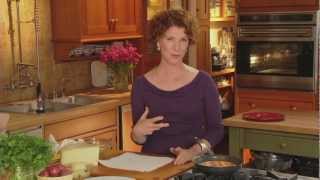 Joanne Wier cooking with Montasio Cheese