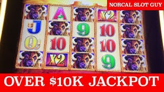 $10,000+ ? HAND PAY JACKPOT | BUFFALO GOLD MASSIVE WIN @ Graton Casino | NorCal Slot Guy