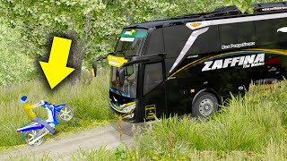 Kekonyolan Terjadi Saat Bus Melintas di Jalur Sempit ETS2