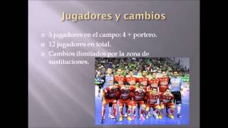 Fútbol sala: El reglamento.