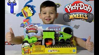PLAY DOH WHEELS //ПЛАСТИЛИН ПЛЕЙ ДО НА РУССКОМ//НОВИНКА 2019// ПЛЕЙ ДО ВИЛС набор "ВЕСЕЛАЯ СТРОЙКА"
