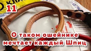 ? Ошейник и шлейка для собак из натуральной кожи с круглым сечением. Где купить аксессуары для шпица