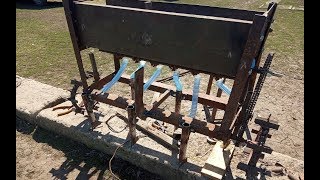 Самодельная сеялка зерновая 6-рядная для мотоблока 105