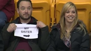 The Most Awkward Kiss Cam Ever