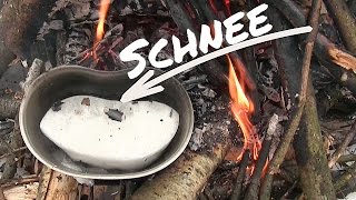 Kann man Schnee essen / trinken? Wie macht man Eis und Schnee trinkbar?  | Wanderfalke