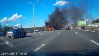 Авария на Минском шоссе около Краснознаменска