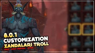 Zandalari Troll Male Customization Early Preview | Battle for Azeroth (Alpha)