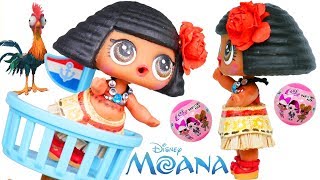 Moana Disney DIY Custom Painting Barbie Craft Video + LOL Surprise Baby Punk Boi!