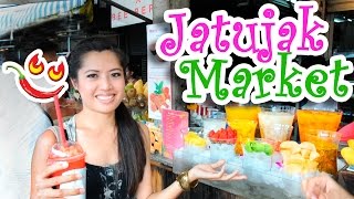 Thai Food at Chatuchak Market Bangkok, Thailand Street Food