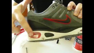 How to refill old Nike Air sole with CO2