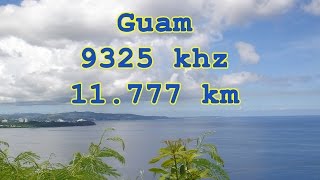 Guam 9325 khz shortwave received in Germany (11.777 km distance)