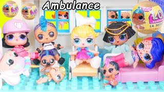 JOJO Siwa Unicorn LOL Surprise Doll Ambulance Visit Hospital