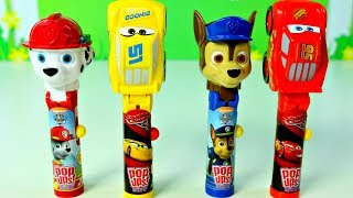 CHUPA CHUPS de CARROS Y Paw Patrol Cars Paw patrol pop ups