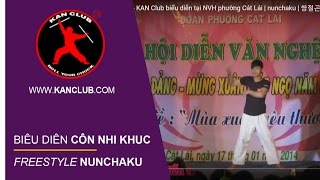 côn nhị khúc - KAN Club biểu diễn tại NVH phường Cát Lái | nunchaku | 쌍절곤 | 雙截棍 | Нунчаку | ヌンチャク