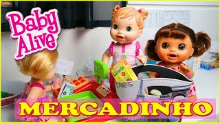 BABY ALIVE VAI NO MERCADINHO BABY ALIVE MARKET PLAYING