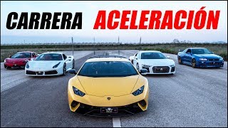 ¿ CUÁL ES MÁS RÁPIDO ? LAMBORGHINI, FERRARI, MCLAREN O NISSAN SKYLINE GTR ? | Supercars of Mike