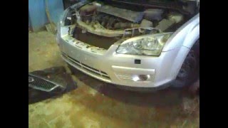 Снятие переднего бампера форд фокус (Ford focus) 2