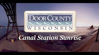 Sturgeon Bay Canal Station Sunrise 360 (short clip)