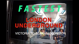 London Underground: Victoria via Stockwell to Clapham Common on Victoria (FASTEST) & Northern lines