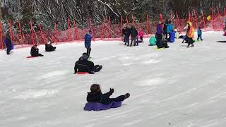 Toboggan fun at Lake Mountain Resort #PlacesWeTravel