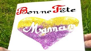Fête des mères : jolie carte - poème gratuit à fabriquer