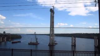 Запорожье. Старый  мост на Хортицу.