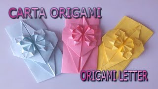 ?CARTA con CIERRE de CORAZÓN/ ORIGAMI/ LETTER for someone SPECIAL / WITHOUT ENVELOPE