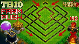 TH 9.75 Farming base 2018 | Th 10 Trophy base without infernos | Clash of clans Th 10 base |