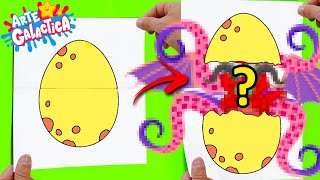 O que tem DENTRO do DESENHO SURPRESA? | Arte Galáctica