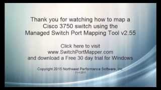 Switch Port Mapping a Cisco 3750 Switch
