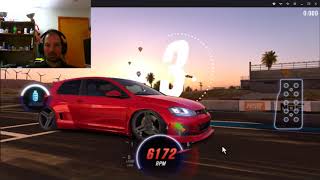 VW Golf GTI Rocket Bunny shift pattern to beat dyno, CSR2