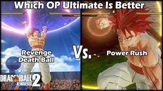 Xenoverse 2 Skill Test Revenge Death Ball Vs Power Rush! Which OP Move Is Better?
