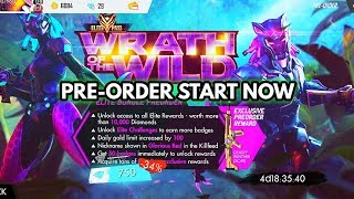 Elite pass season 12 pre order start now || Garena Free Fire 3 new updates || MG MORE