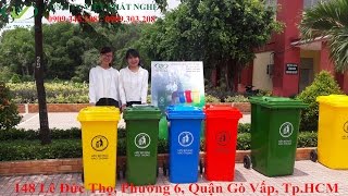 Thùng rác nhựa 120 lít cho khu dân cư, nhà máy, công viên | Industrial Dustbin
