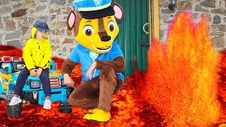 Тёма и Гонщик устроили ЛАВА Челлендж и гонки на машинках