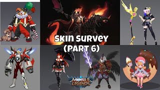Part 6 - Epic,Elite,Special Skins and Skin/Hero Surveys | Mobile Legends