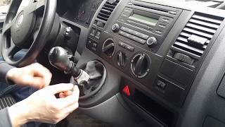 ⚙️Как заменить чехол ручки КПП в Volkswagen T5 Transporter/Caravelle/Multivan