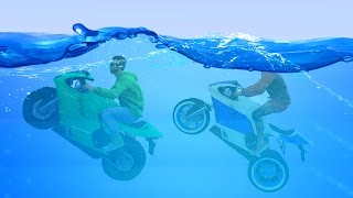 ЭКСТРИМ ПОДВОДНЫЕ МОТО ГОНКИ! (GTA 5 Смешные Моменты)