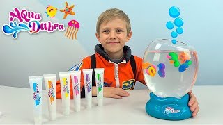 Даник КОСМОНАВТ и детский набор для творчества AQUADABRA - ЧУДО АКВАРИУМ
