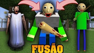 BALDIS E GRANNY SE FUNDIRAM E VIROU O BALDIS GRANNY BASIC'S DO MAL NO MINECRAFT