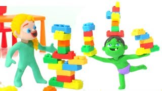 Superhero Babies Play Doh Cartoons ❤ Frozen Elsa Cartoons & Stop Motion Movies