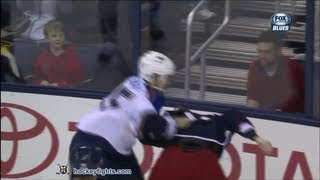 Chris Stewart vs Derek Dorsett Jan 31, 2013